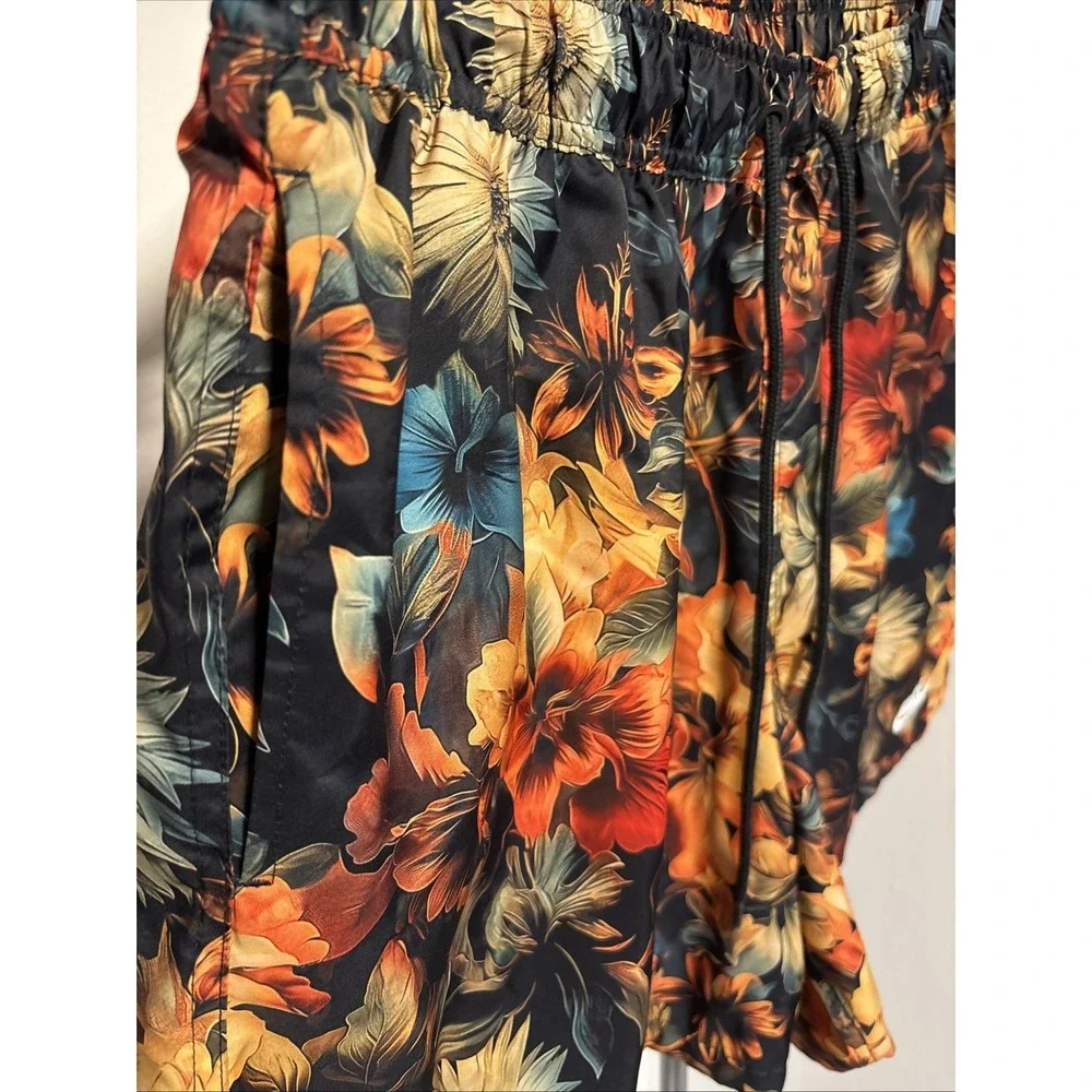 Nike Club Flow Mesh Lined Shorts Floral Above Knee Standard Fit Men's Size Large
